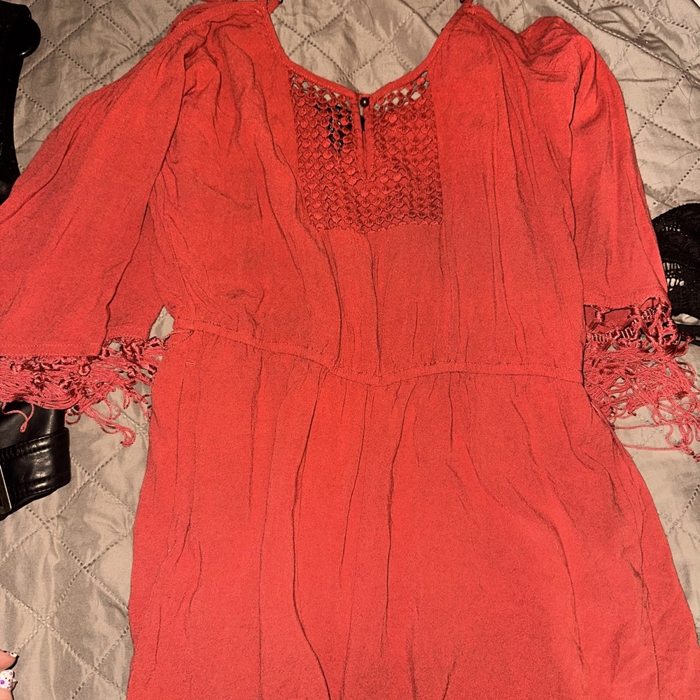 Burnt Orange Romper